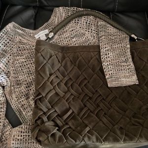 Coldwater Creek Olive Green Handbag